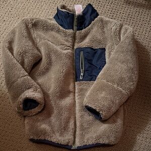 Tommy Bahama Tan and Blue Kids fleece Jacket
